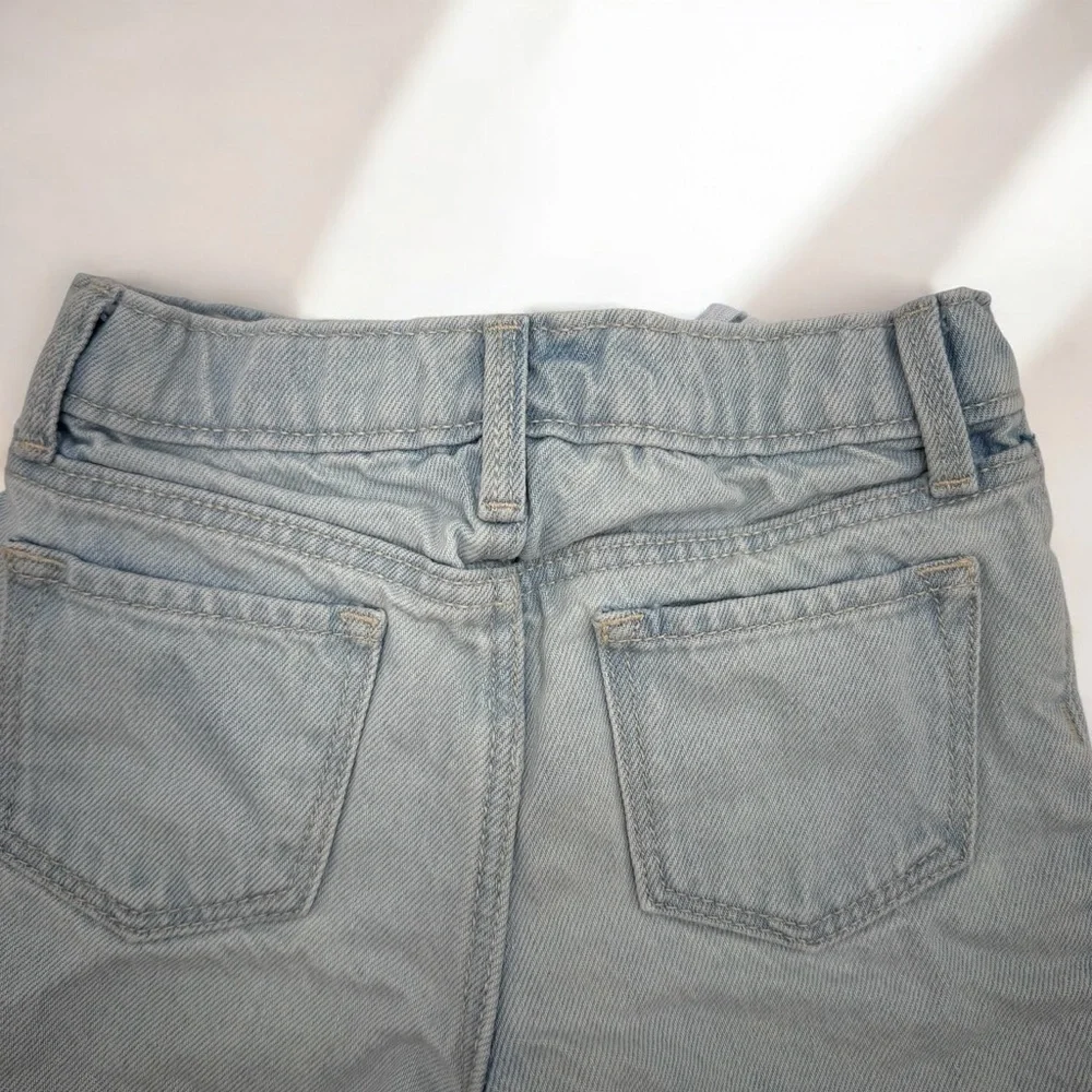 Old Navy Denim Frayed Casual Shorts Button Up Toddler Girls 4T